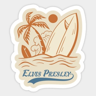 Vintage summer elvis presley Sticker